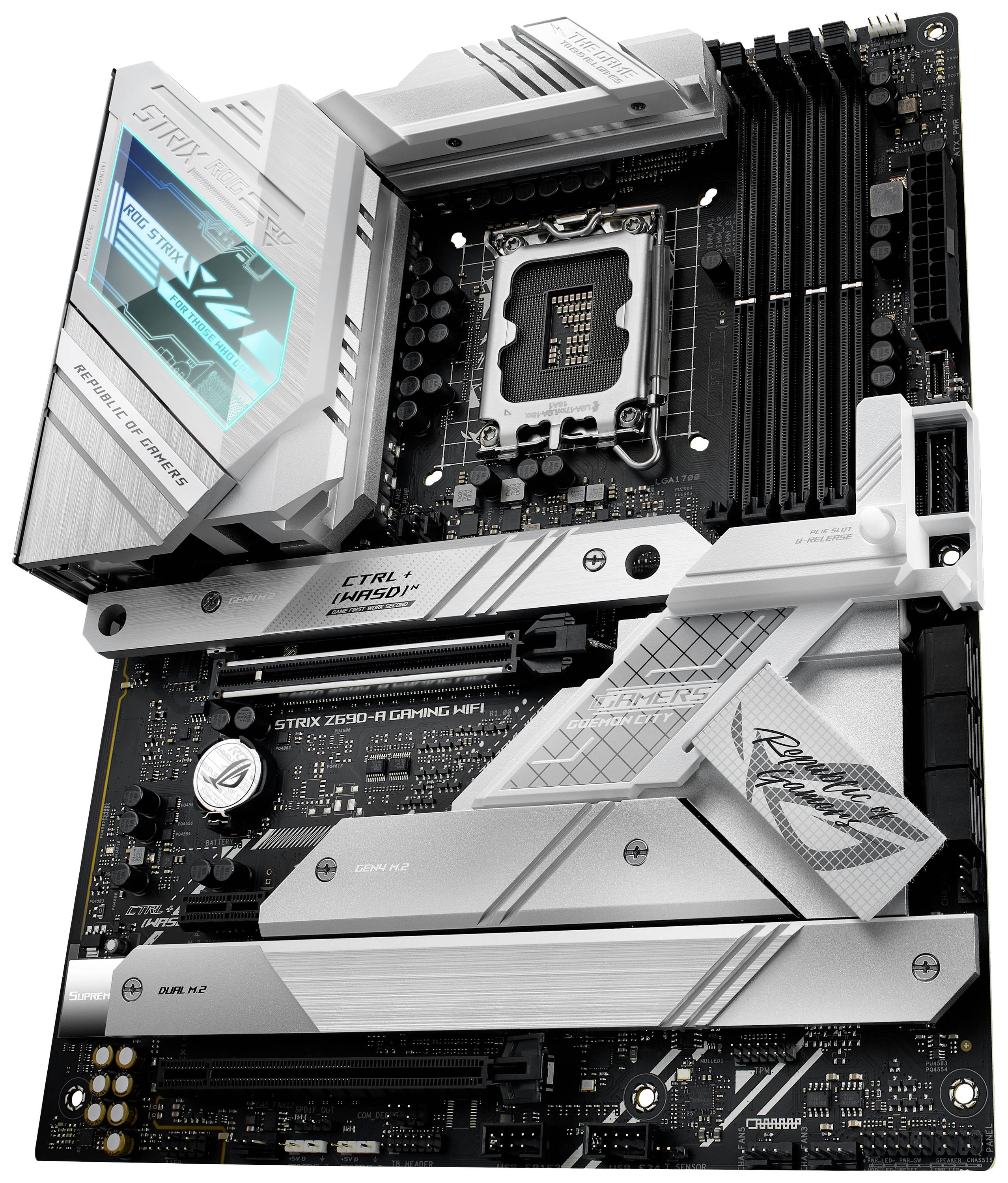 Asus ROG STRIX Z690-A GAMING WIFI Carte mère Socket (PC) Intel® 1700 Facteur de forme (détails) ATX Chipset de la carte mère