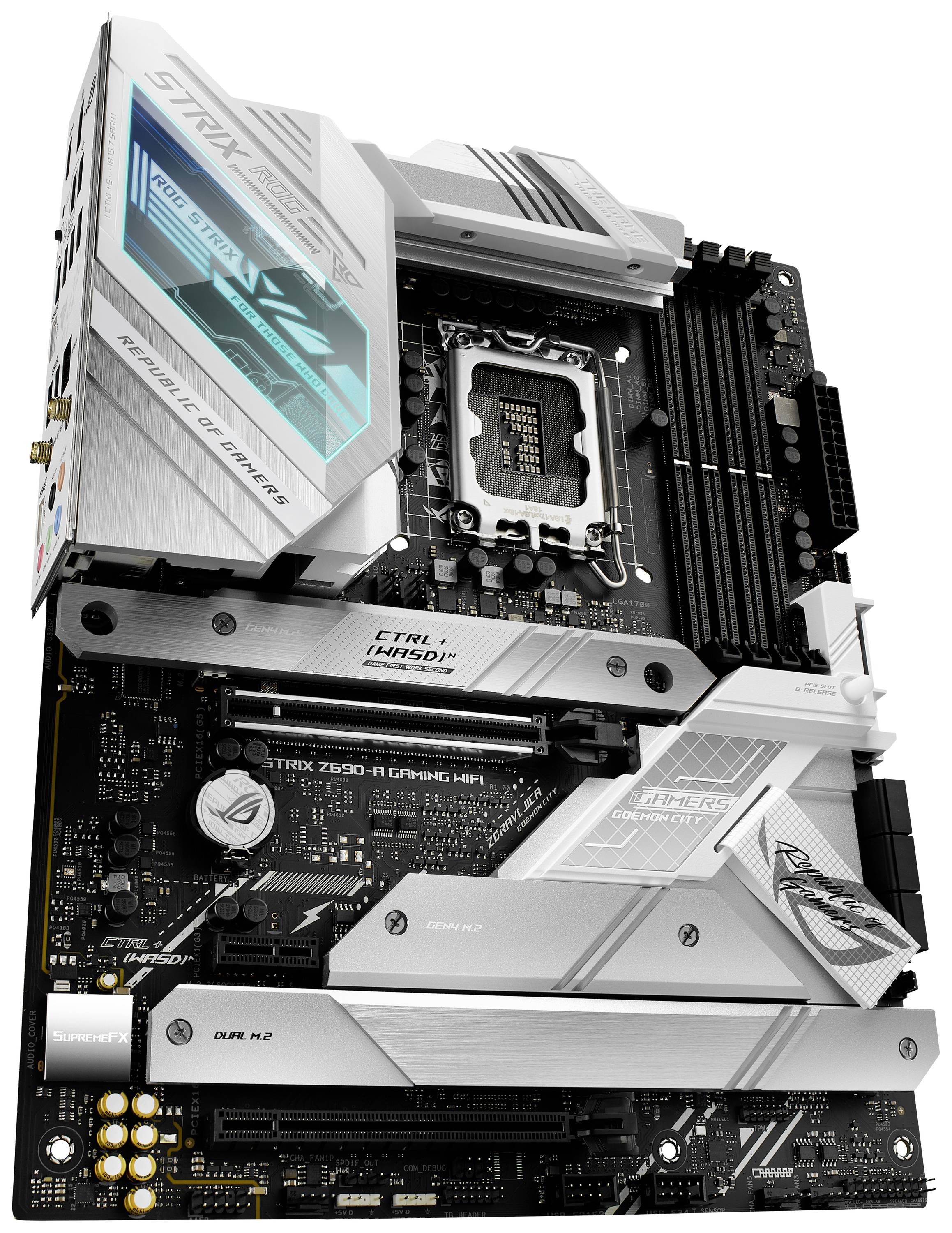 Asus ROG STRIX Z690-A GAMING WIFI Carte mère Socket (PC) Intel® 1700 Facteur de forme (détails) ATX Chipset de la carte mère