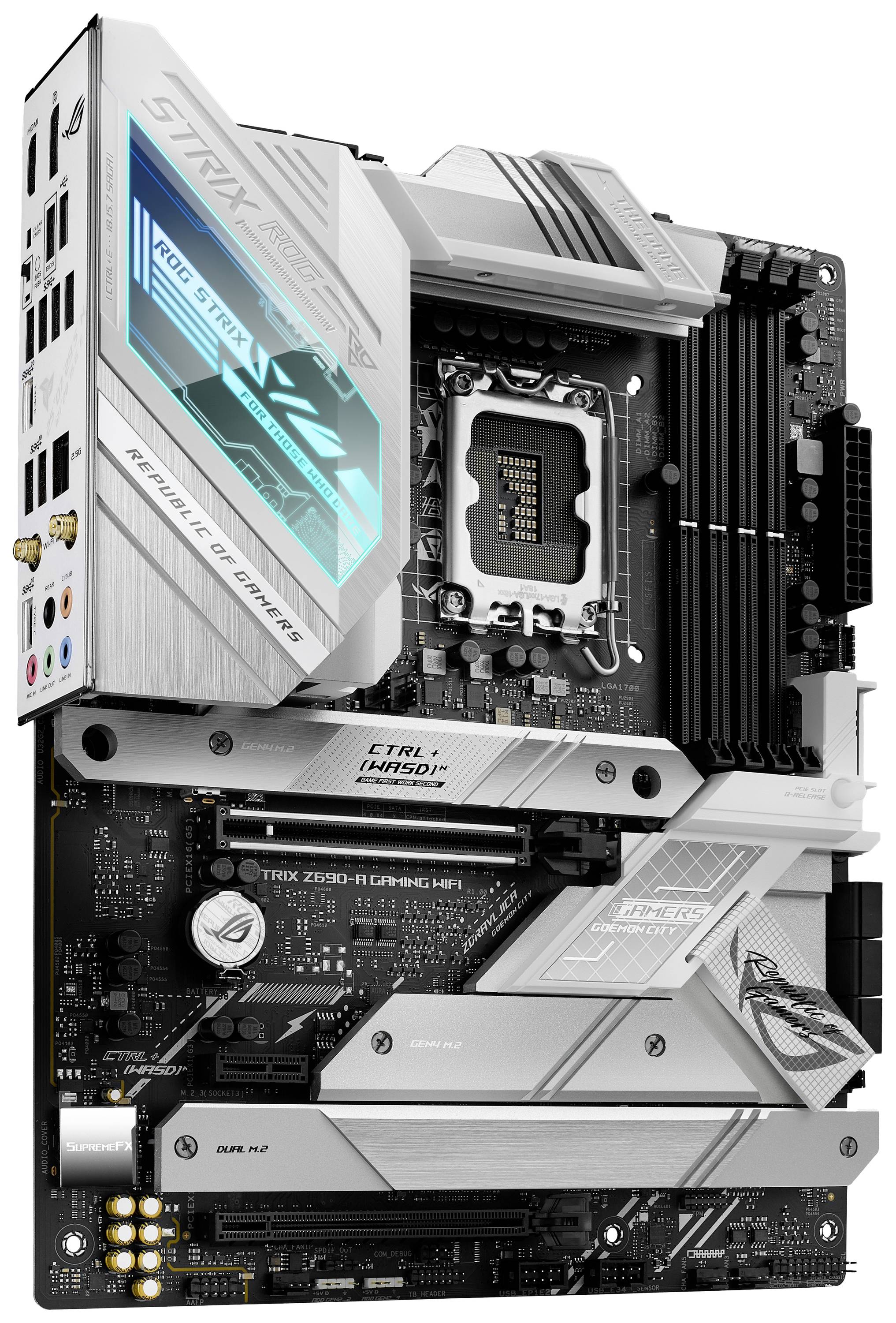 Asus ROG STRIX Z690-A GAMING WIFI Carte mère Socket (PC) Intel® 1700 Facteur de forme (détails) ATX Chipset de la carte mère