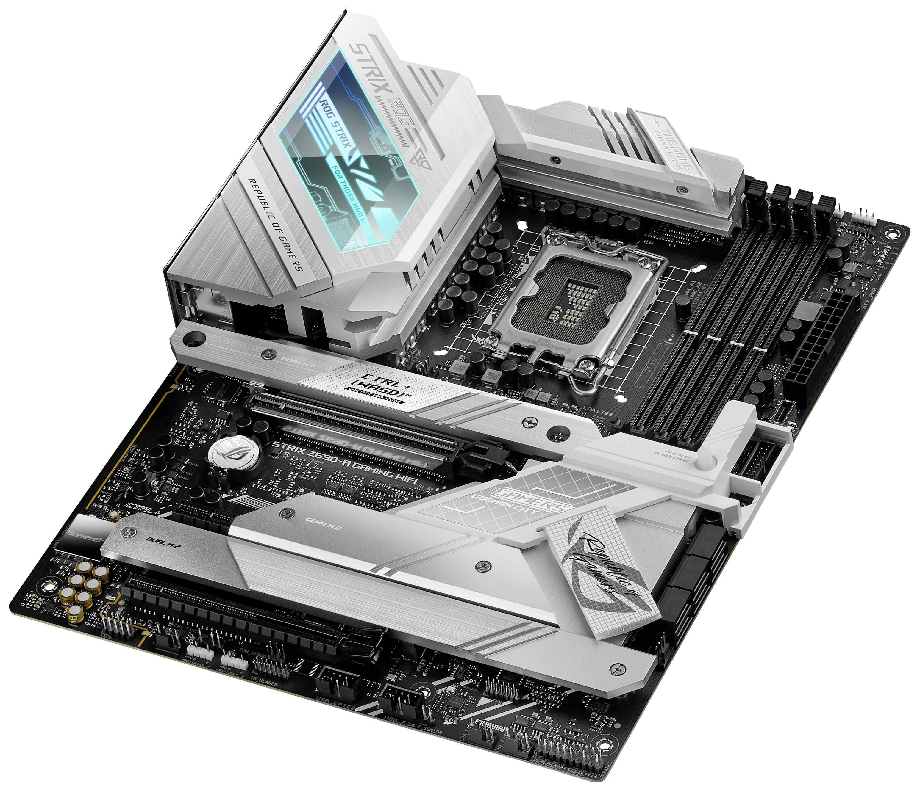 Asus ROG STRIX Z690-A GAMING WIFI Carte mère Socket (PC) Intel® 1700 Facteur de forme (détails) ATX Chipset de la carte mère
