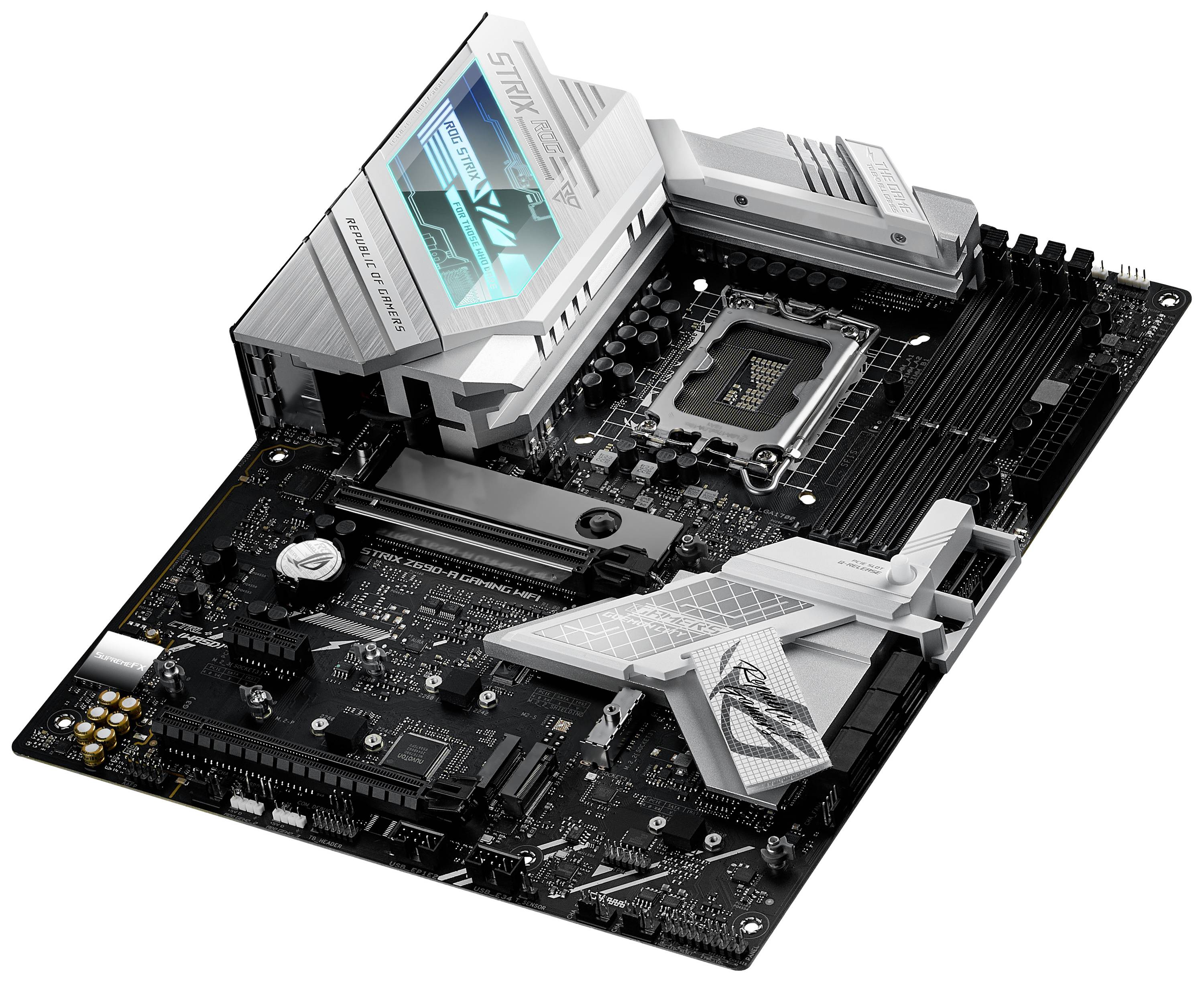 Asus ROG STRIX Z690-A GAMING WIFI Carte mère Socket (PC) Intel® 1700 Facteur de forme (détails) ATX Chipset de la carte mère