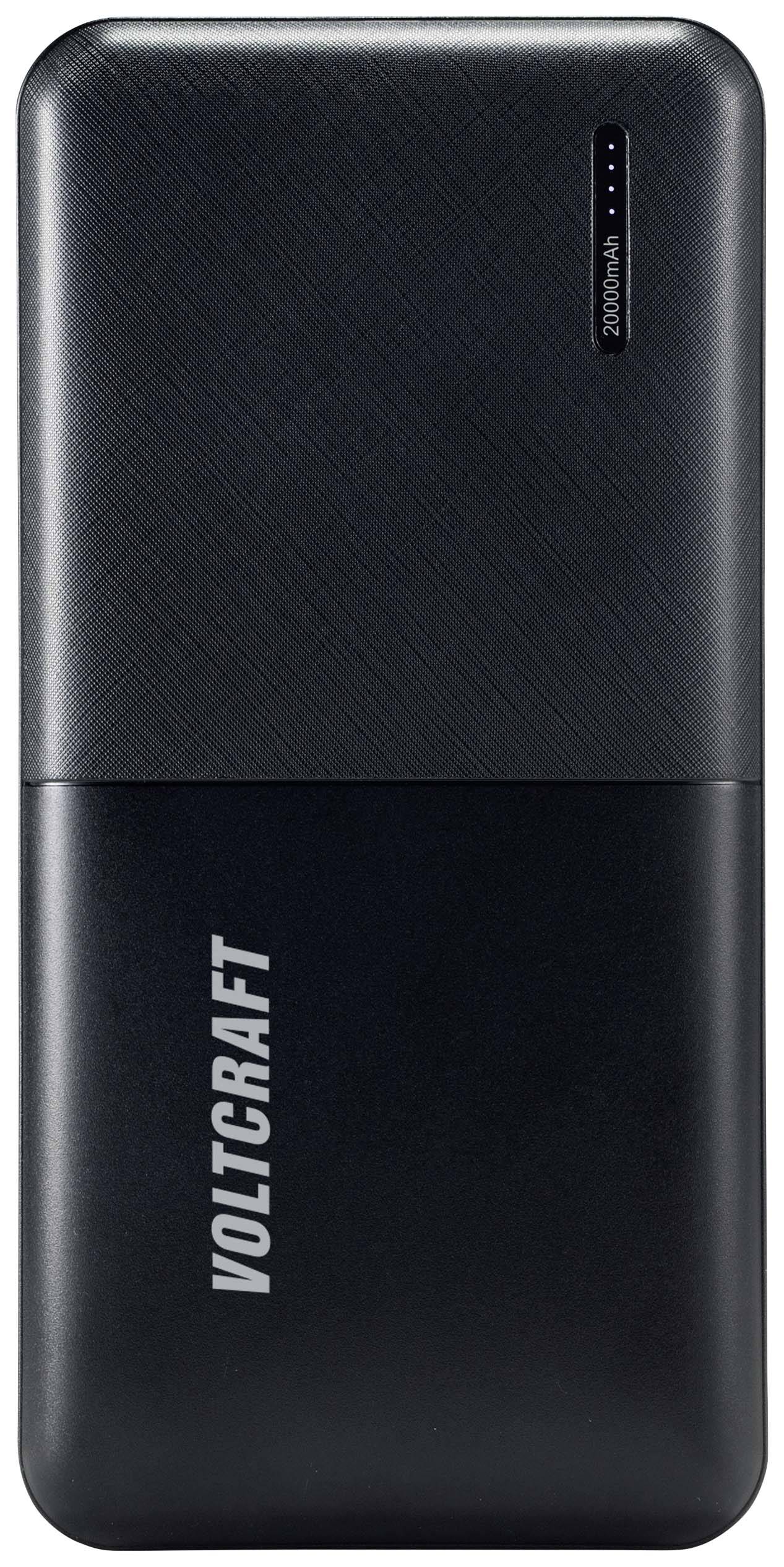Powerbank (batterie supplémentaire) VOLTCRAFT PB-19C-M 20000 mAh Power Delivery, Quick Charge LiPo noir