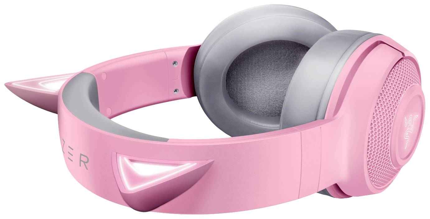 RAZER Kraken BT Kitty Edition Gaming Micro-casque supra-auriculaire Bluetooth Stereo rose volume réglable
