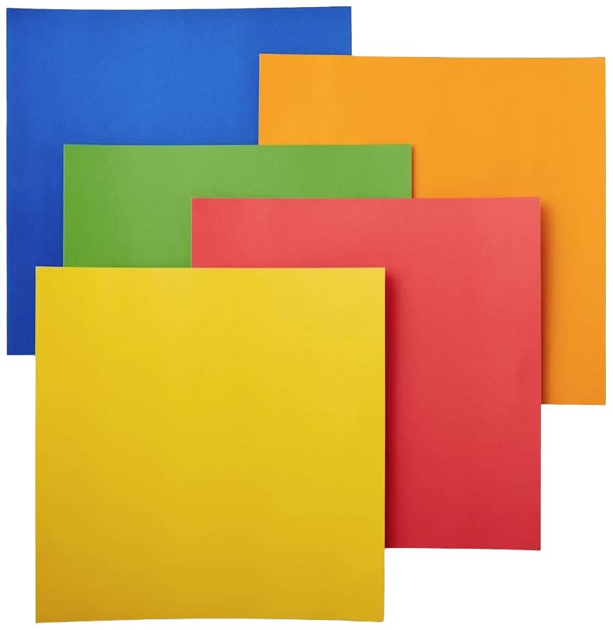 Cricut 2008318 Carton de couleur Largeur de coupe 30.5 cm jaune, rouge, bleu bleuet, vert clair, mandarine