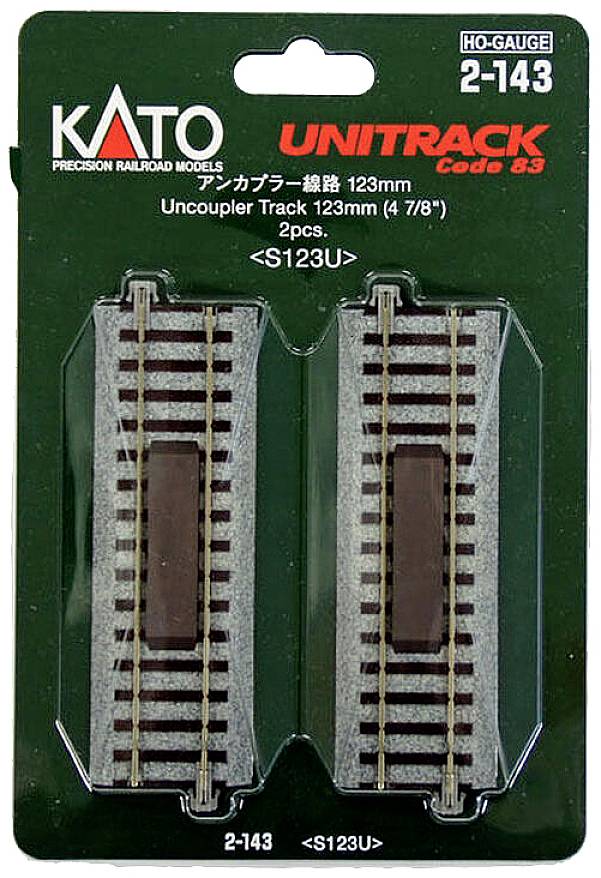 (H0) Kato Unitrack 2-143 Rail dételeur 123 mm 2 pc(s)