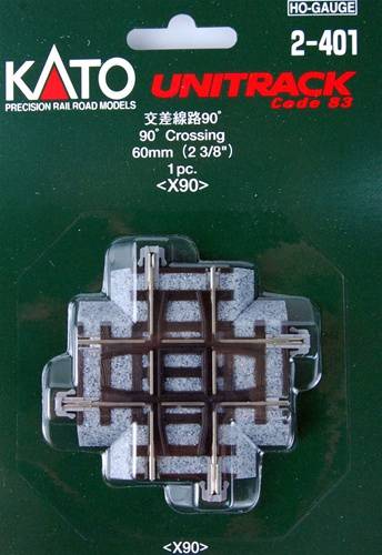 (H0) Kato Unitrack 2-401 Croisement 1 pc(s)