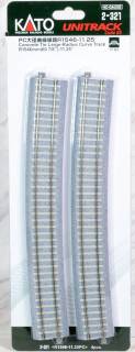 (H0) Kato Unitrack 2-321 Rail courbe 4 pc(s)