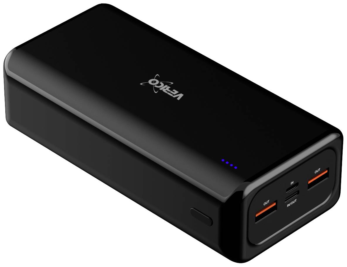 Verico Power Pro PD Powerbank (batterie supplémentaire) 30000 mAh LiPo USB-A, USB-C® noir