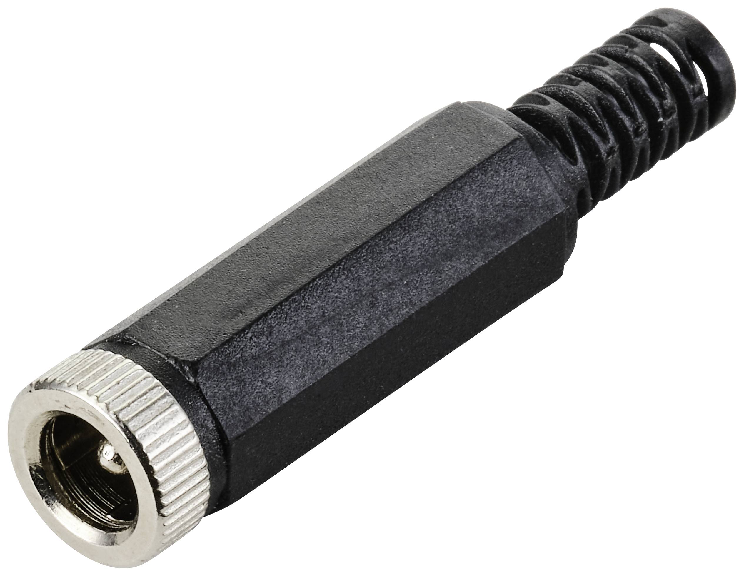 TRU COMPONENTS Elément de liaison pour courant faible femelle, droit 5.5 mm 2.1 mm