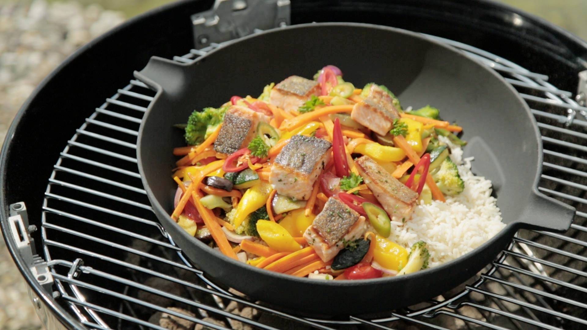 tepro Garten wok Accessoire poêle en fonte noir