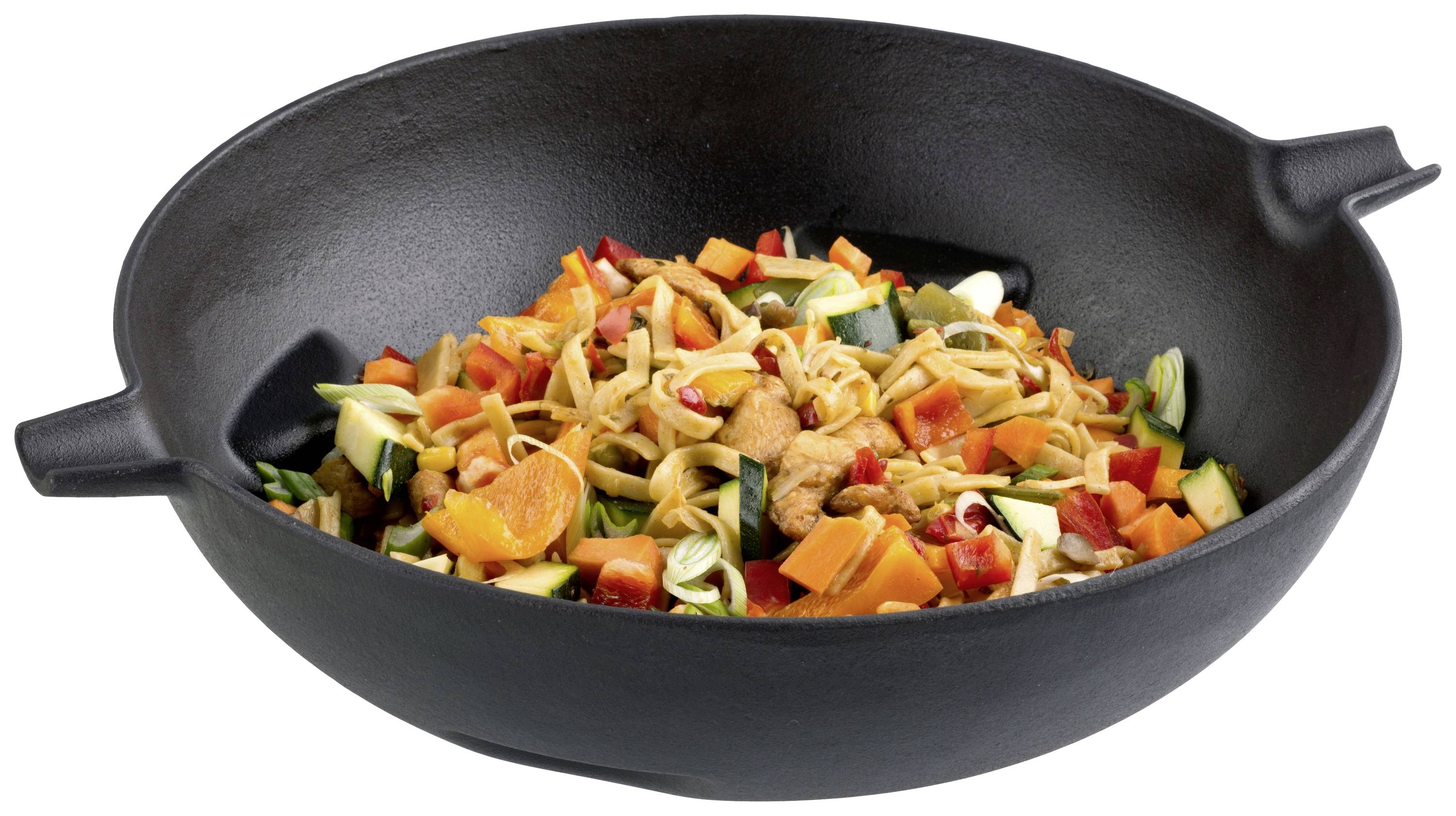 tepro Garten wok Accessoire poêle en fonte noir