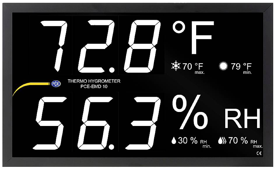 PCE Instruments PCE-EMD 10 PCE-EMD 10 Instrument de mesure encastrable 0 à 99.9 % HR