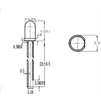 Quadrios 2111O161 LED blanc rond 3 mm 2500 mcd 30 ° 20 mA 3 V Quadrios 2111O161 LED blanc rond 3 mm 2500 mcd 30 ° 20 mA 3 V