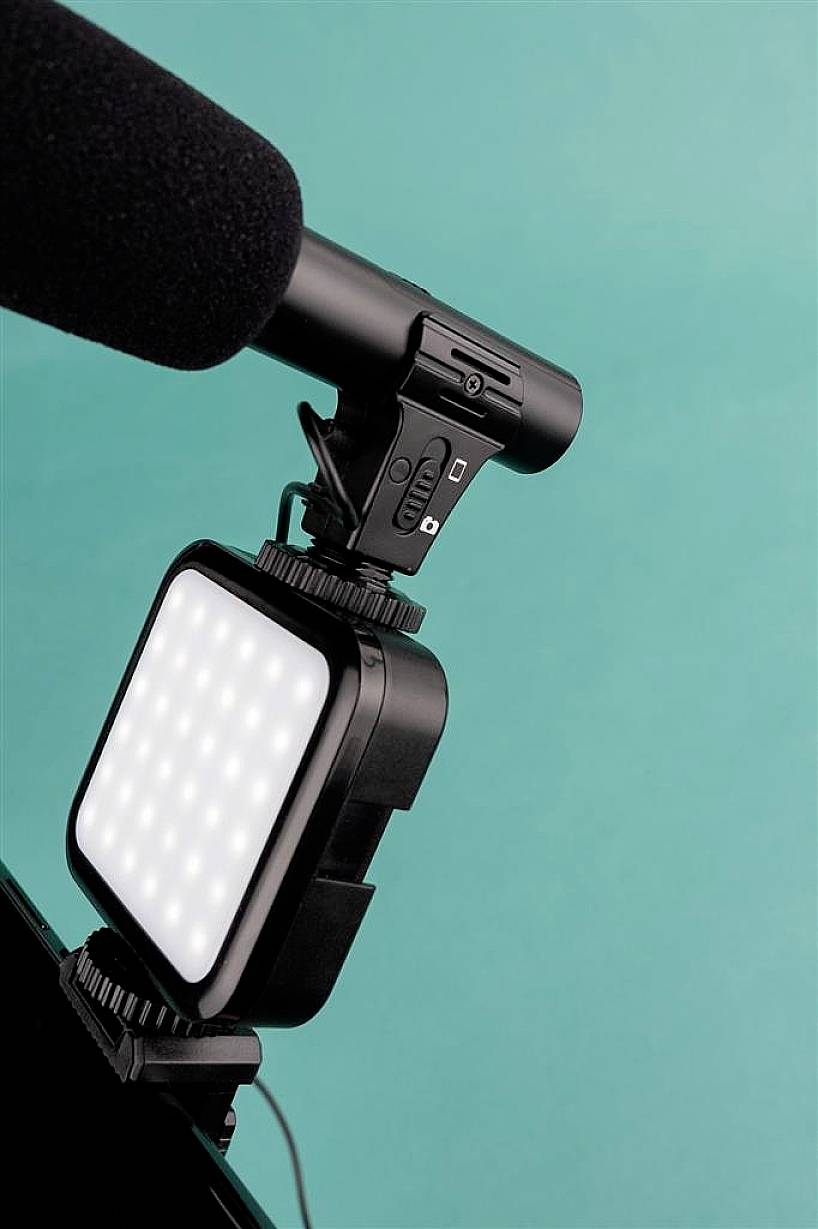 DÖRR Vlogging Kit VL-5 Torche vidéo LED Nombre de LEDs=35 bicolore