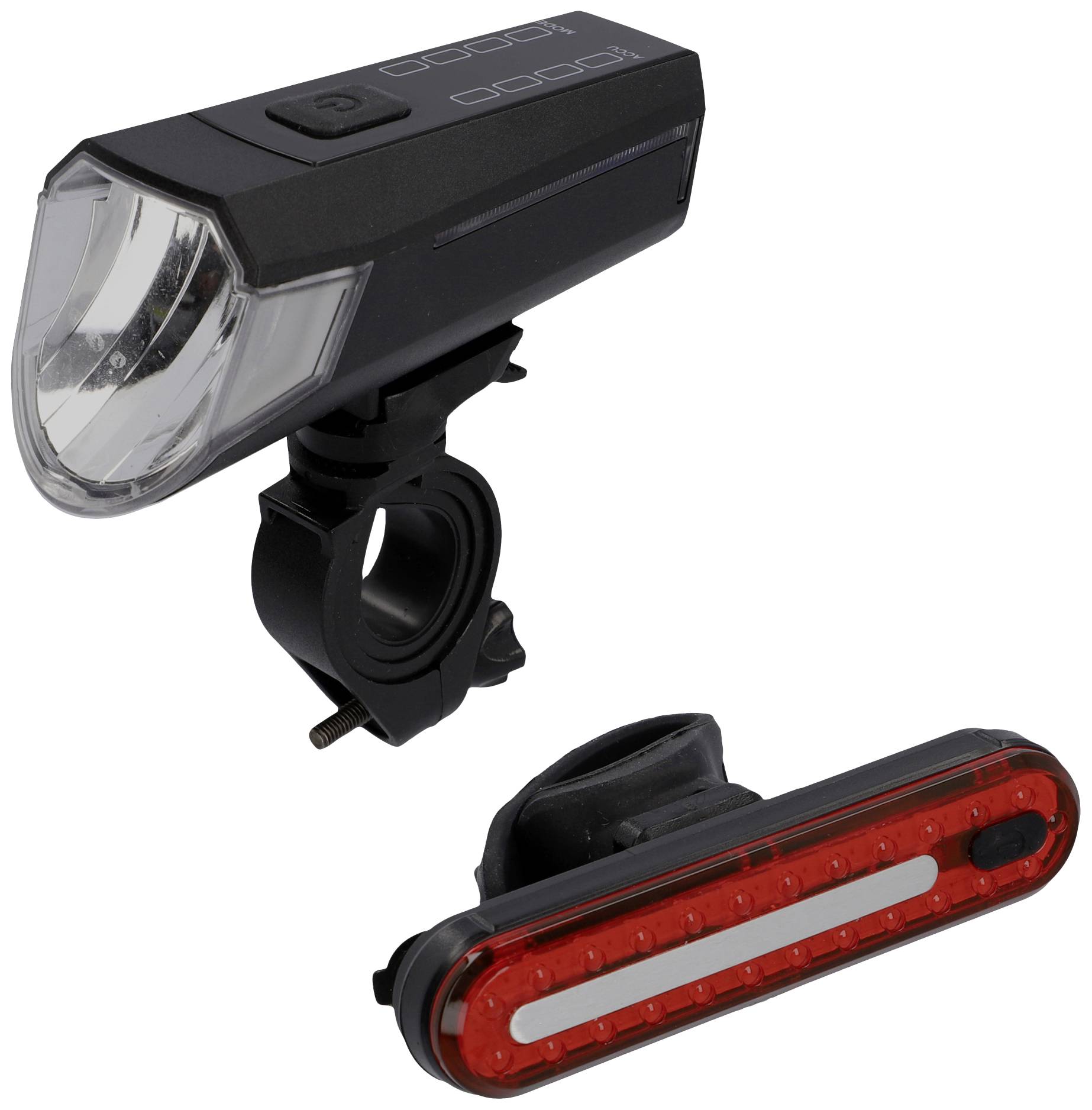 FISCHER FAHRRAD Kit d'éclairage de vélo LED à batterie noir