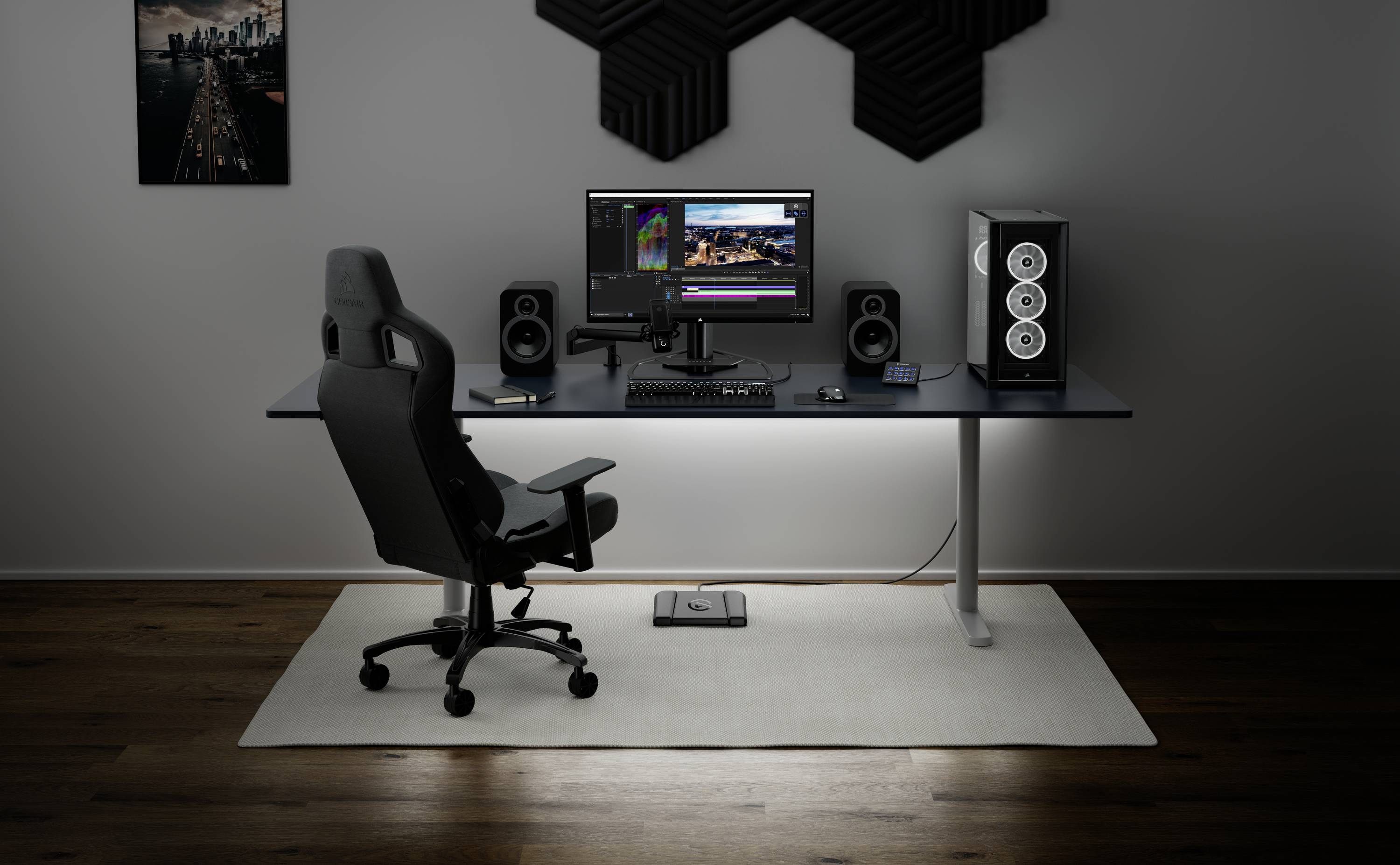 Elgato Stream Deck Pedal filaire Contrôleur multimédia sans clavier (commande via l'ordinateur) noir anti-dérapant