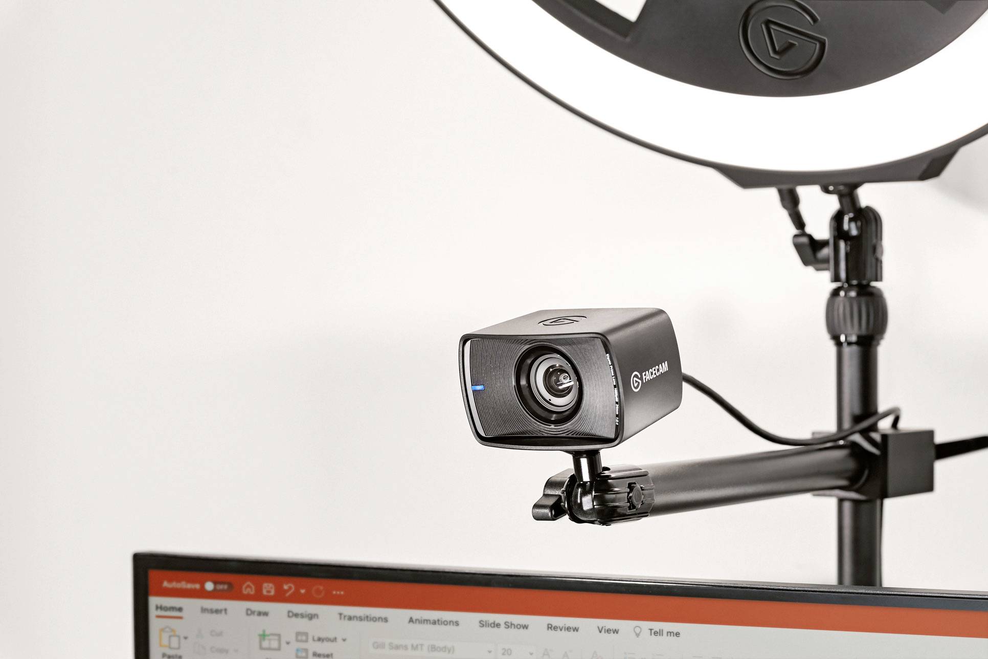 Webcam Elgato Facecam support à pince
