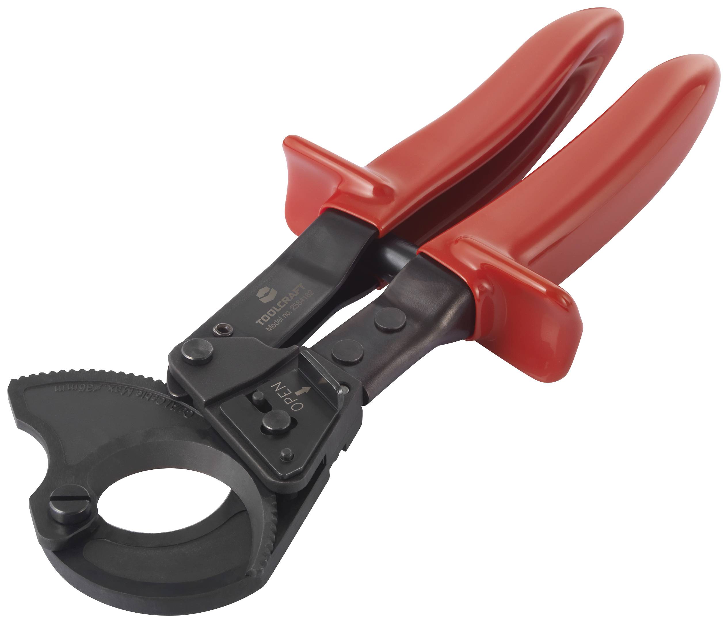 TOOLCRAFT TO-7752546 Coupe-câble à cliquet 35 mm 240 mm²