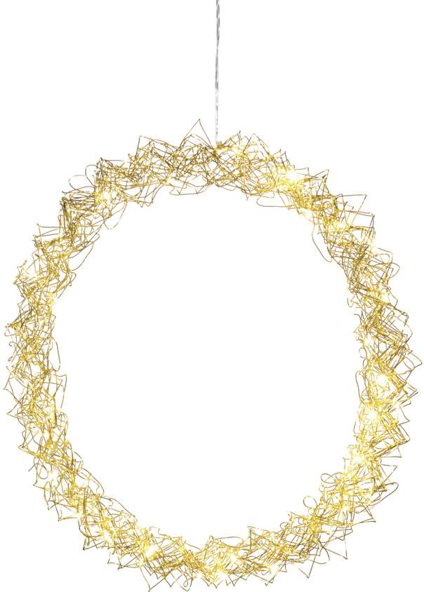 Konstsmide 1789-803 Couronne avec illumination couronne blanc chaud LED laiton CEE: F (A - G)
