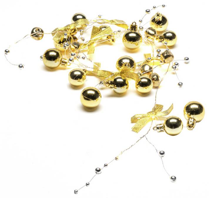 Konstsmide 3290-803 Guirlande lumineuse perles pour l'intérieur à pile(s) Nombre de lumière 20 LED blanc chaud Longueur éclairée