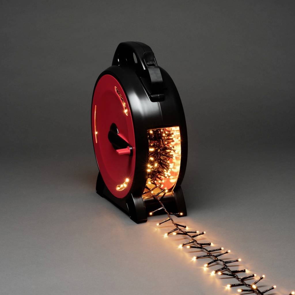 Konstsmide 3850-800 Guirlande lumineuse pour l'extérieur CEE: E (A - G) sur secteur Nombre de lumière 1200 LED ambré Longueu