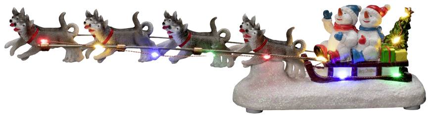 Konstsmide 4242-000 Décor à LED bonhomme de neige multicolore LED multicolore minuteur