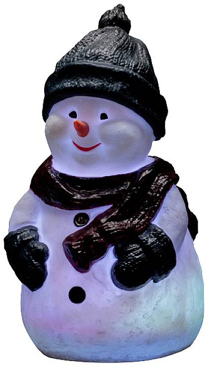 Konstsmide 4248-000 Acryl-Figur bonhomme de neige tricolore LED blanc