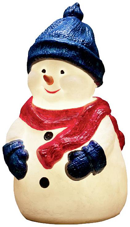 Konstsmide 4249-000 Acryl-Figur bonhomme de neige blanc chaud LED blanc