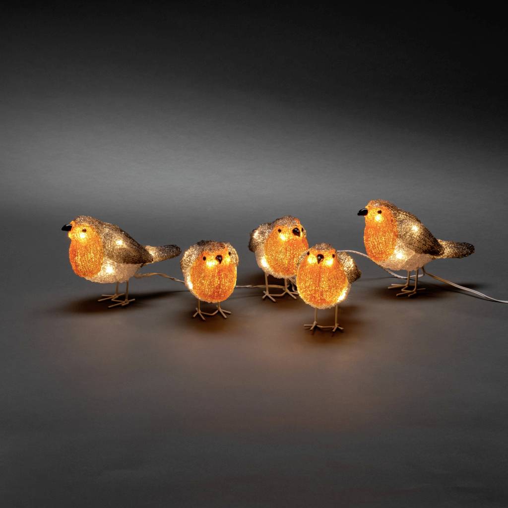Konstsmide 6245-103 Acryl-Figur CEE: G (A - G) oiseau blanc chaud LED orange