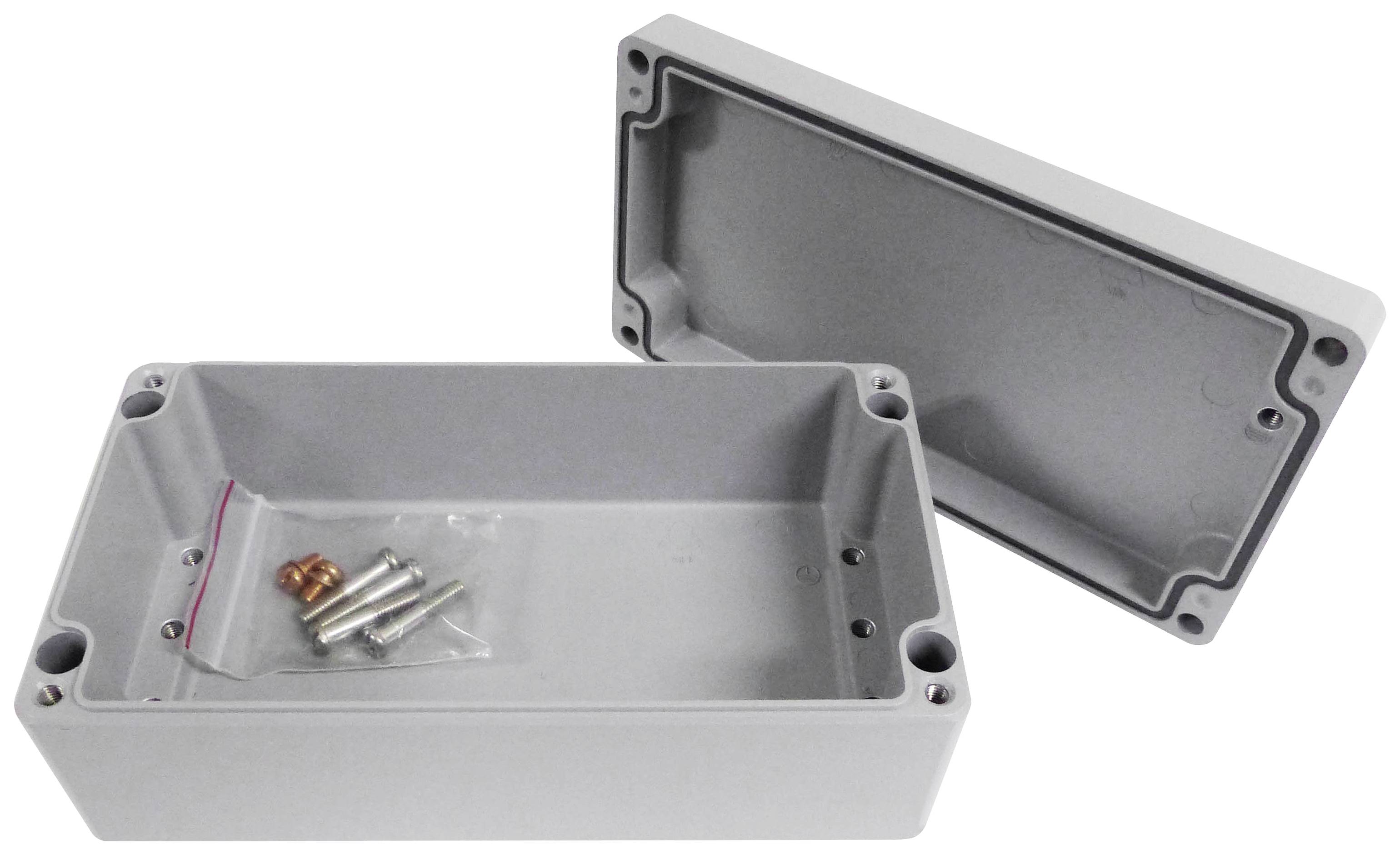 Reltech EfaBox 128-000-659 Boîtier universel 220 x 120 x 81 aluminium revêtement par poudre gris 1 pc(s)