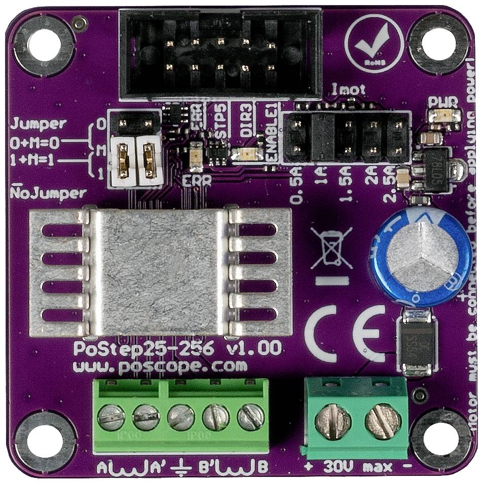 Joy-it PoStep25-256 Pilote moteur pas-à-pas 2.5 A borne à vis