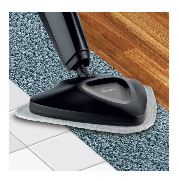 Un nettoyeur vapeur Vileda qui nettoie les tapis et les carrelages fait preuve de polyvalence pour différents types de revêtements de sol.
