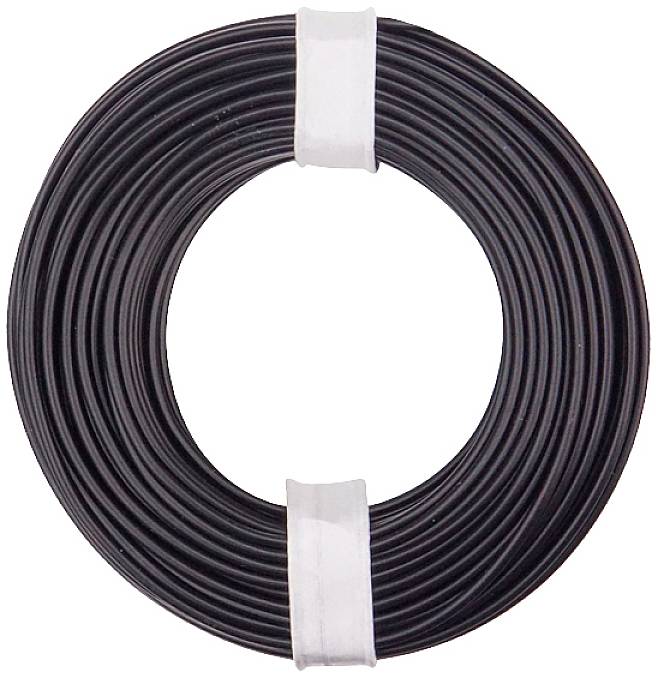 Donau Elektronik 150-011 Fil de câblage 1 x 0.50 mm² noir 10 m