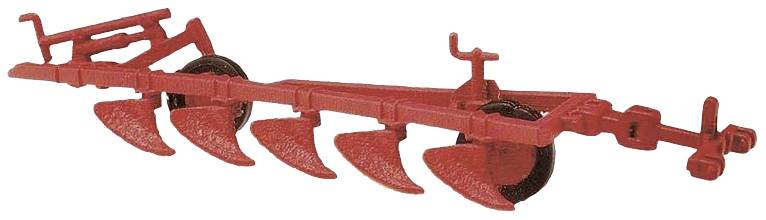 Busch 8717 TT Modèle réduit de véhicule agricole Charrue avec 5 ciseaux, rouge