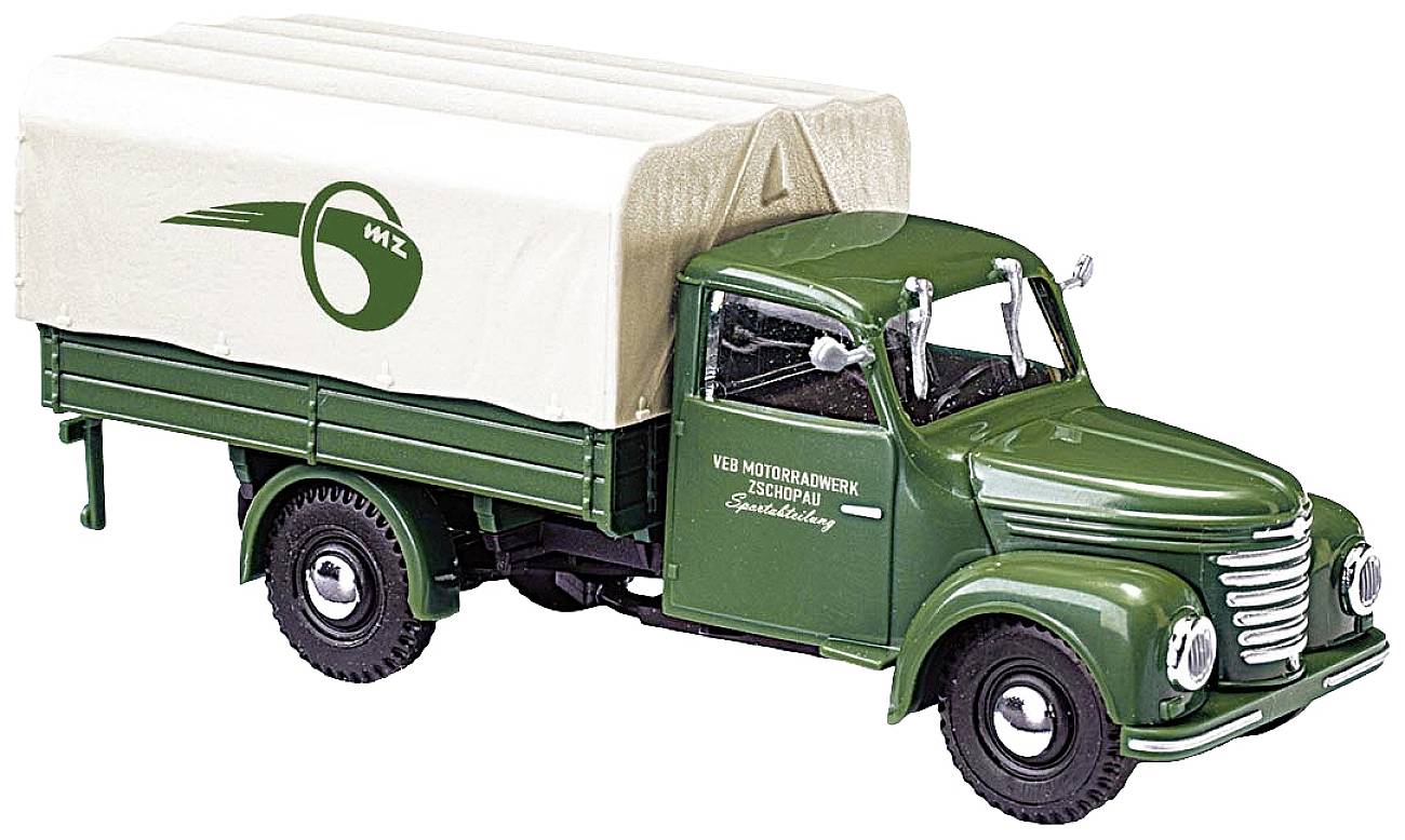 Busch 52360 H0 Modèle réduit de camion Framo V901/2 wagons-citernes avec usines plane MZ