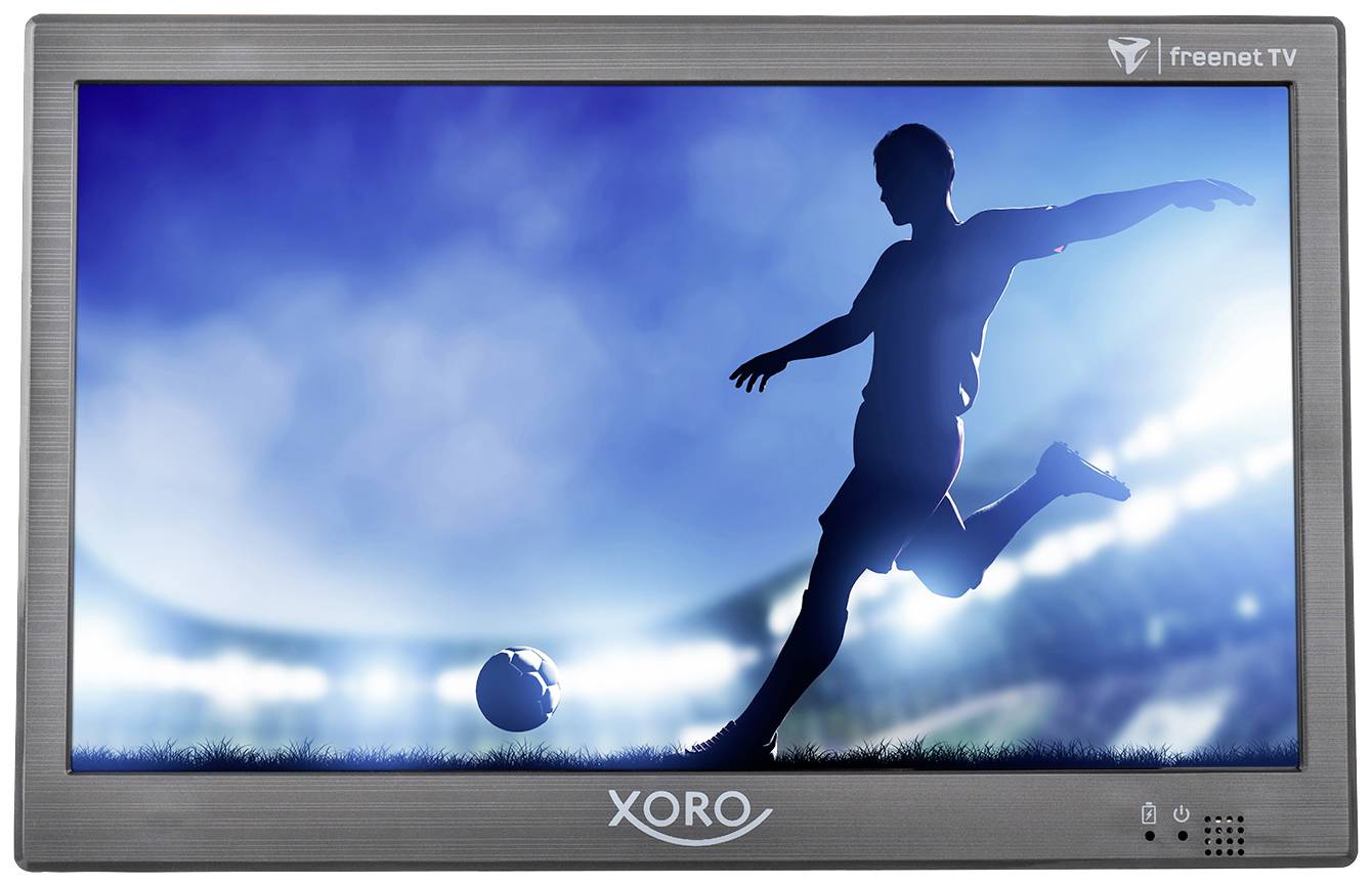 Xoro PTL 1050 V2 Téléviseur portable 25.6 cm 10.1 pouces CEE: D (A - G) fonctionnement sur batterie, avec câble de connexion Auto