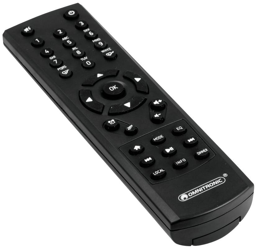 Omnitronic TUNA-NET Radio de table Internet DAB+, Internet, FM Bluetooth, LAN, WiFi, radio internet avec télécommande, compatible