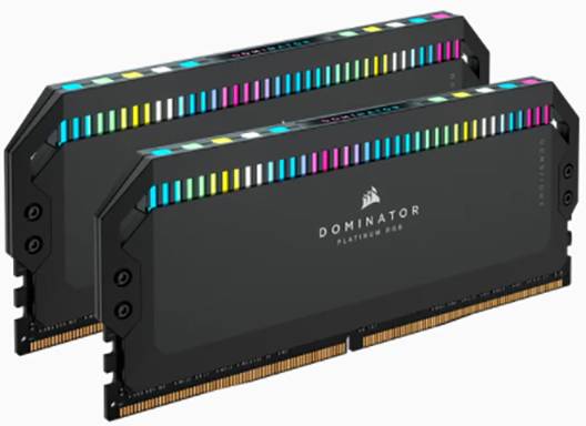 Corsair Dominator Platinum RGB Mémoire pour PC DDR5 32 GB 2 x 16 GB non-ECC 6200 MHz DIMM 288 broches CL36-39-39-76