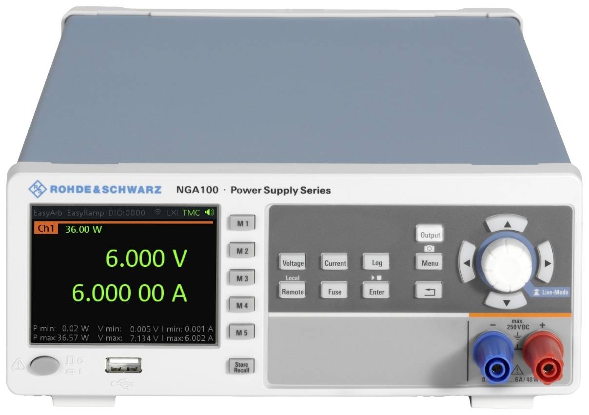 Alimentation de laboratoire réglable Rohde & Schwarz NGA142COMb 100 V (max.) 2 A (max.) 80 W télécommandable, programmable Nbr