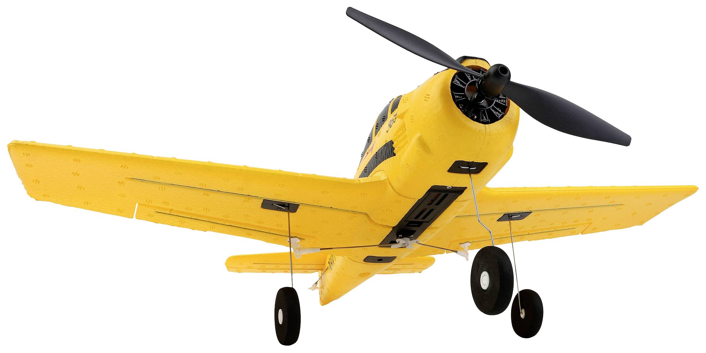Amewi AMXFlight T28 Trojan jaune Avion RC prêt à voler (RtF) 388 mm
