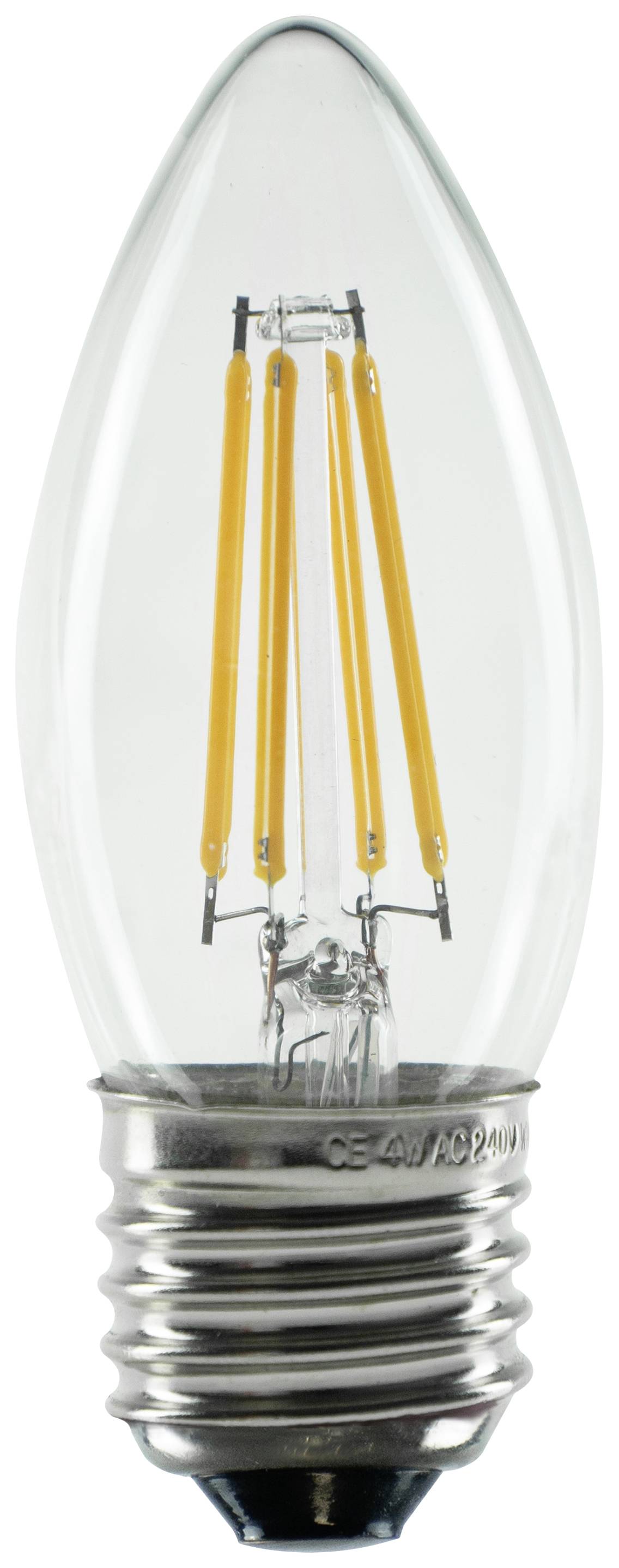 Segula 55314 LED CEE G (A - G) E27 forme de flamme 3.2 W = 26 W blanc chaud (Ø x L) 35 mm x 100 mm 1 pc(s)