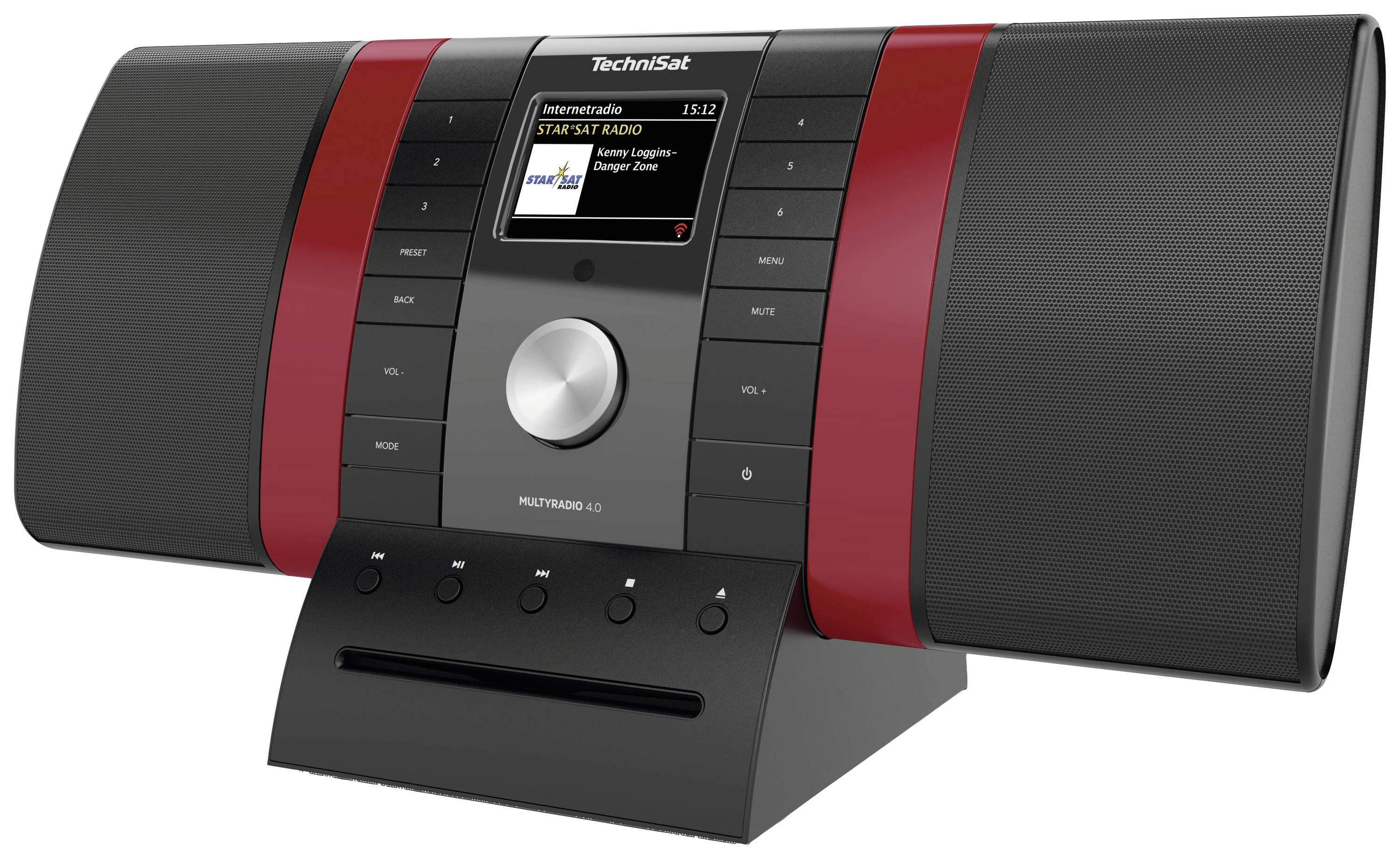 TechniSat MULTYRADIO 4.0 Radio-lecteur CD Internet Internet, DAB+, FM AUX, Bluetooth, CD, USB, WiFi, radio internet fonction de