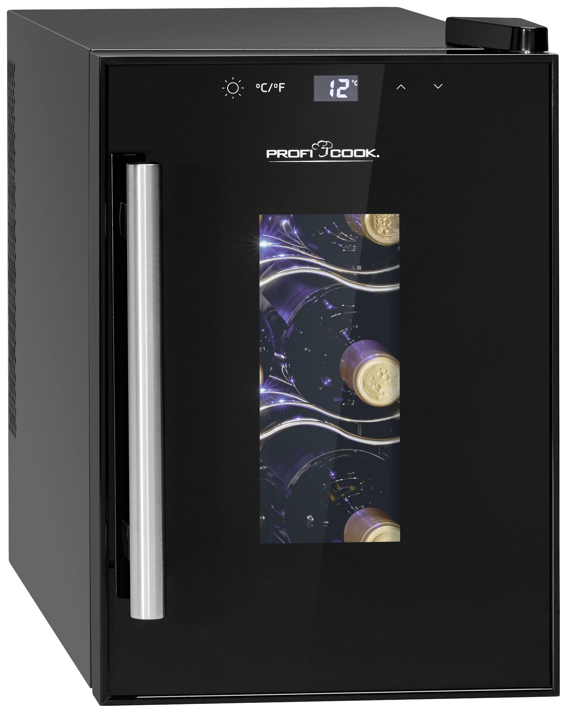 Profi Cook PC-WK 1230 Réfrigérateur à porte vitrée 17 l CEE: G (A - G) à poser noir