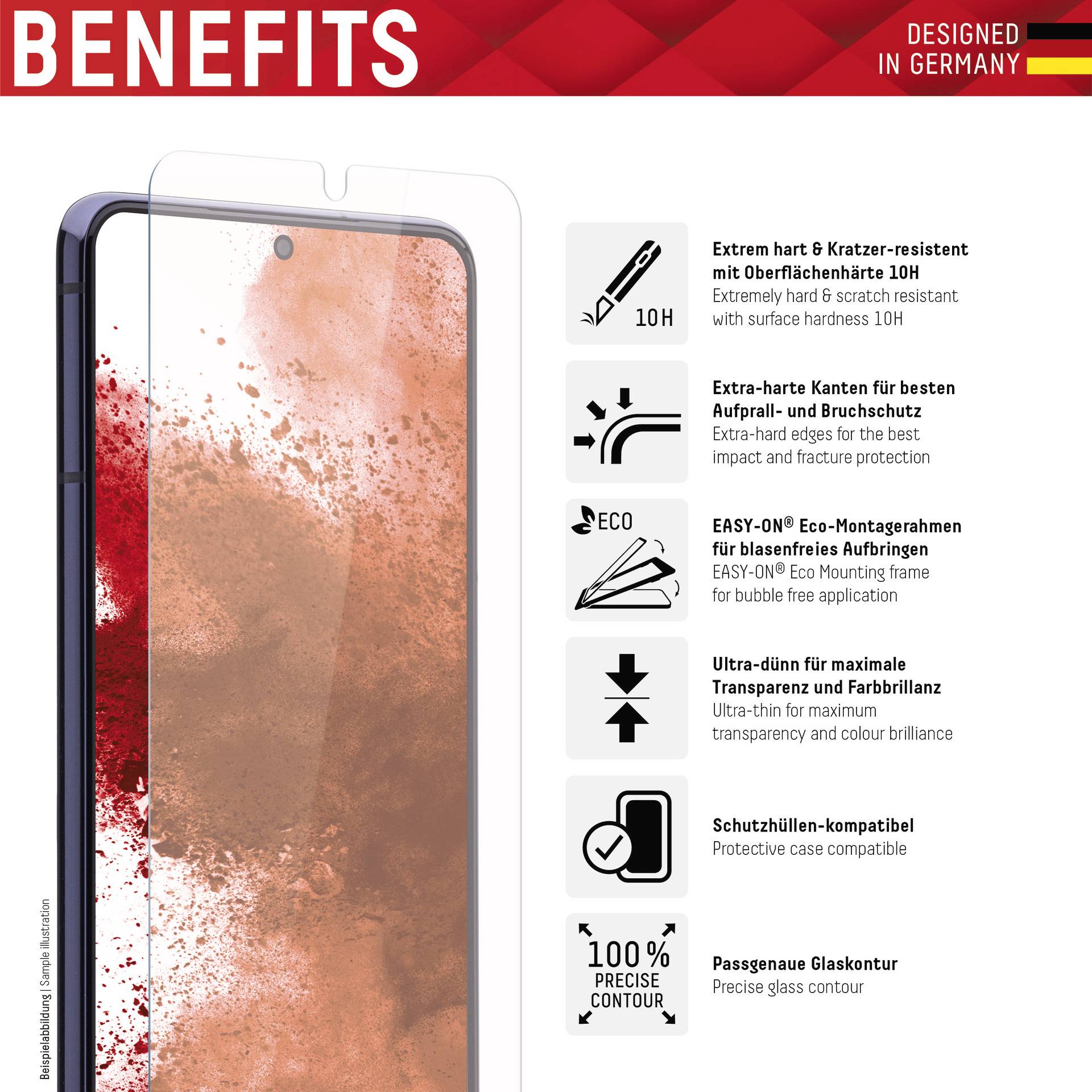 DISPLEX 01581 Verre de protection d'écran Galaxy S22 1 pc(s) 01581
