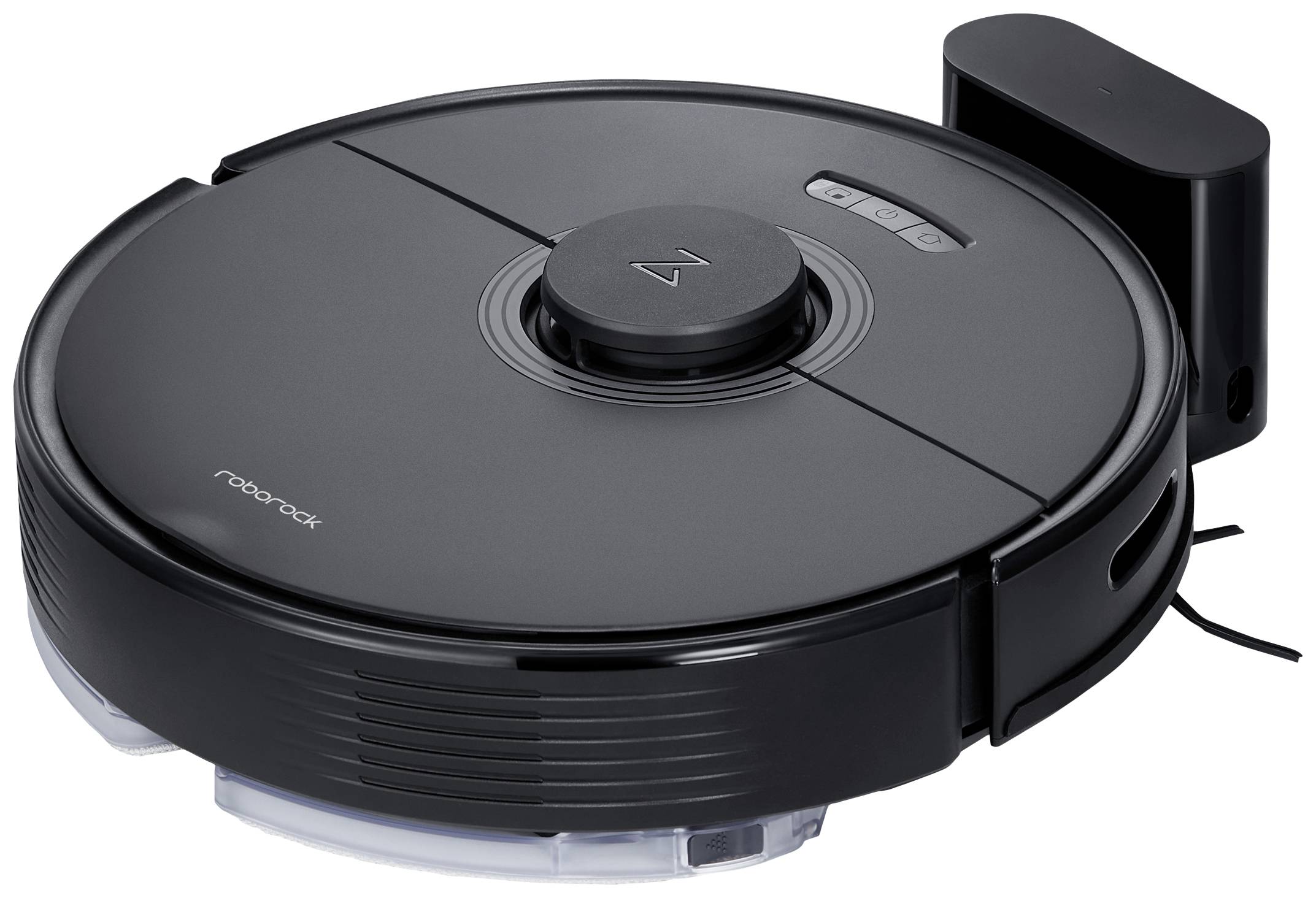 Roborock Q7 Max Vacuum Cleaner Robot aspirateur et nettoyeur noir compatible avec Alexa d'Amazon, compatible avec Google Home, à