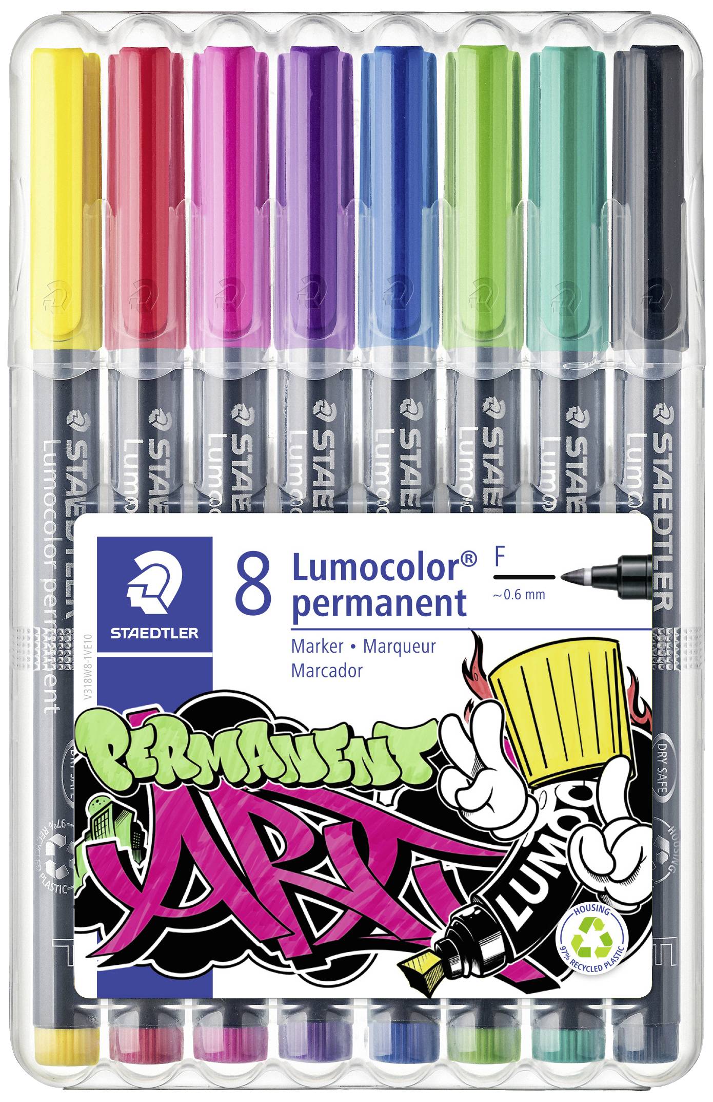 Staedtler Feutre pour transparent 318 WP8-1