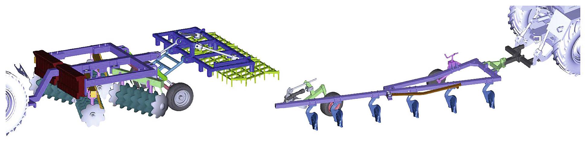 Schuco 450788200 Echelle I Modèle réduit de véhicule agricole SET charrue Egge GDR