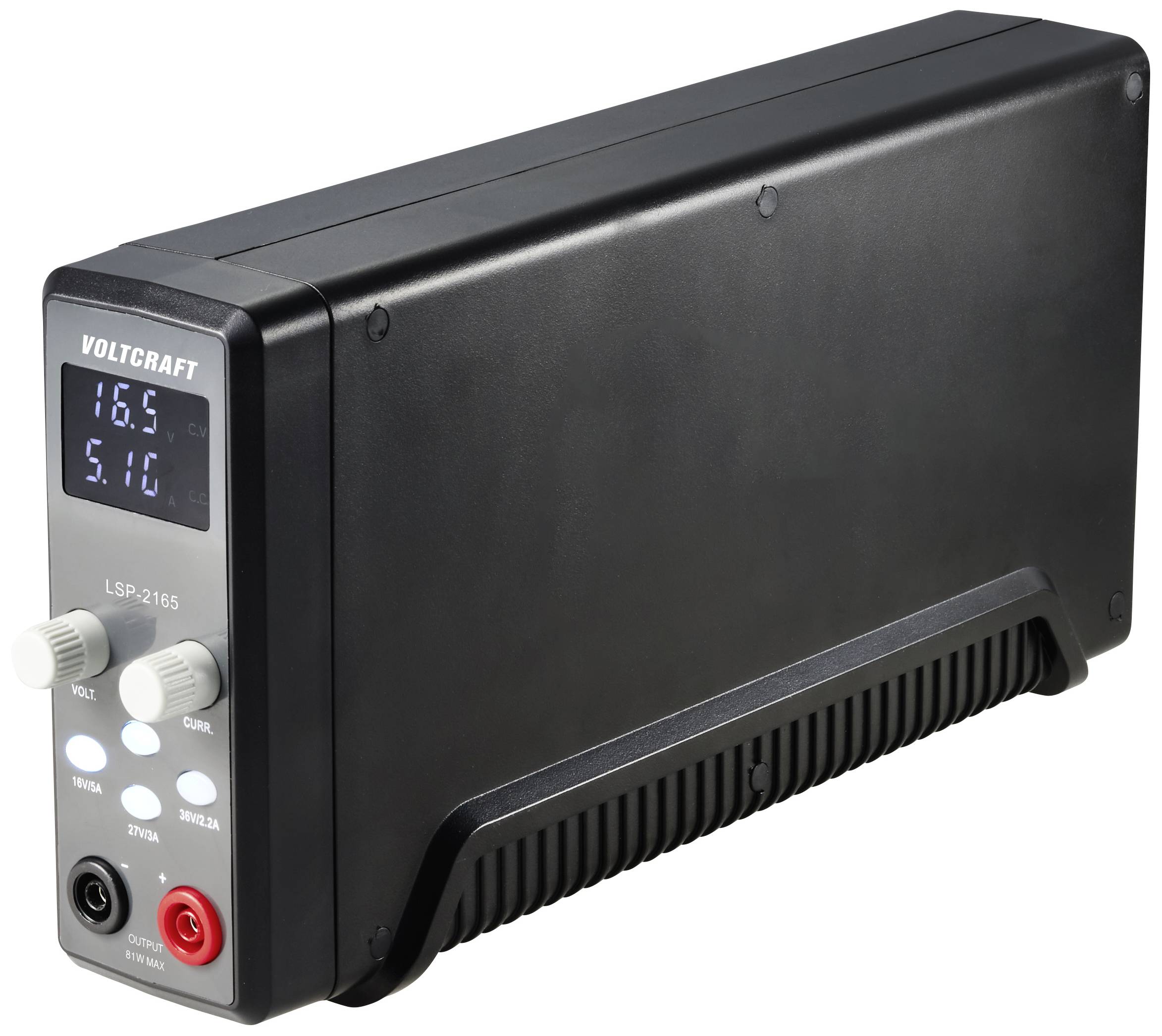 VOLTCRAFT LSP-2165 Alimentation de laboratoire réglable 0 - 36 V/DC 0 - 5 A 81 W construction étroite Nbr. de sorties 1 x