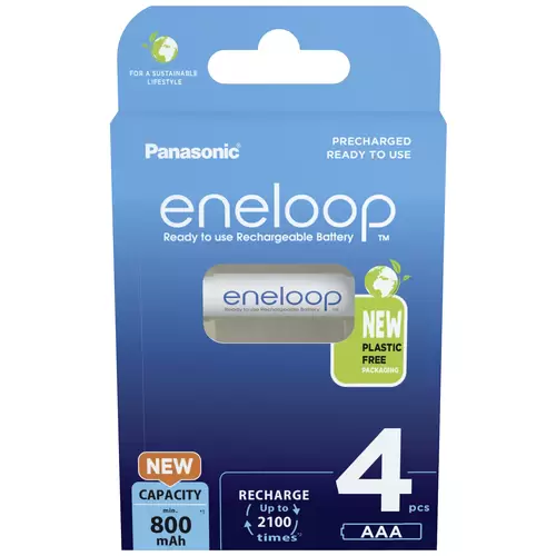 Eneloop HR03 Pile rechargeable LR3 (AAA) NiMH 800 mAh 1.2 V 4 pc(s) Eneloop HR03 Pile rechargeable LR3 (AAA) NiMH 800 mAh 1.2 V 4 pc(s)
