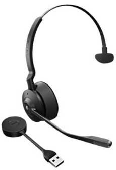 Jabra Engage 55 Micro-casque supra-auriculaire DECT Mono noir volume réglable, mise en sourdine du microphone, mono téléphone